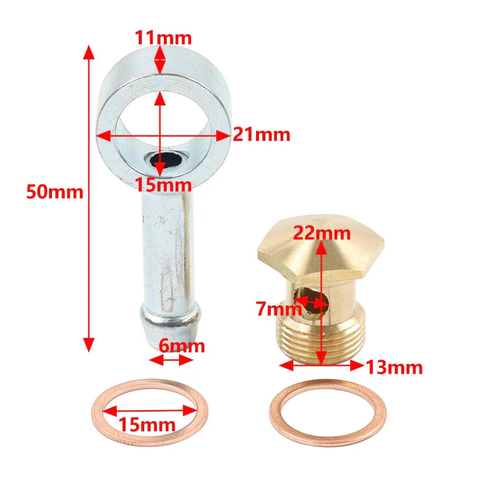 Fuel Bowl Inlet Fitting Swivel Barb for Holley (26-25)
