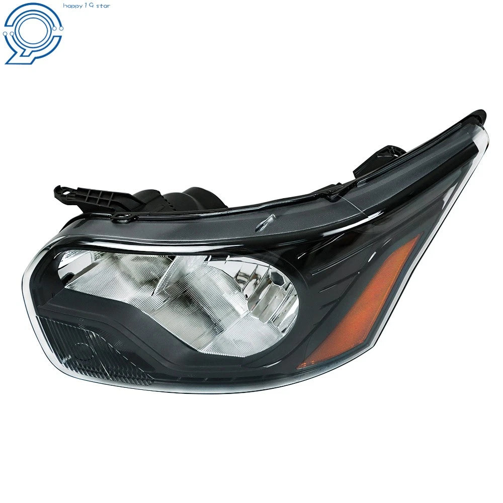 Halogen Black Headlight Assembly for Ford Transit (2015-2021) Left