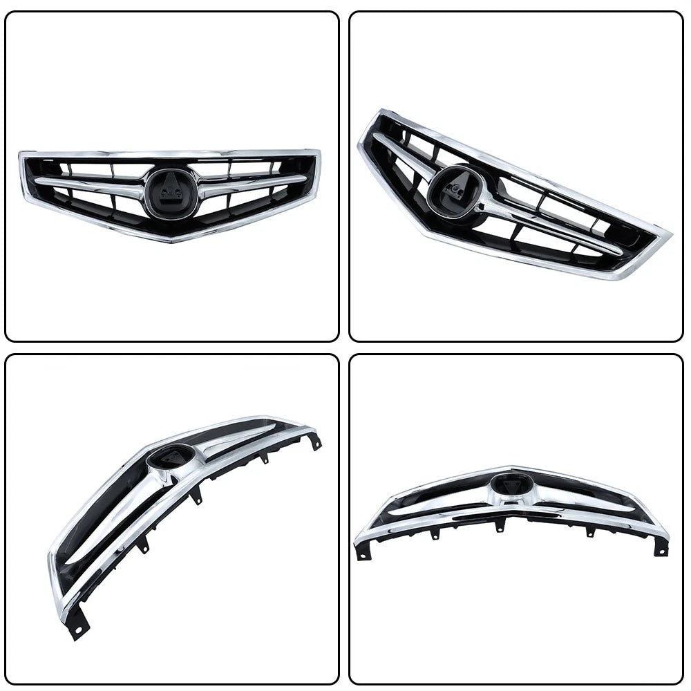 Upper Chrome Front Trim Grille for Acura TSX (2006-2008)