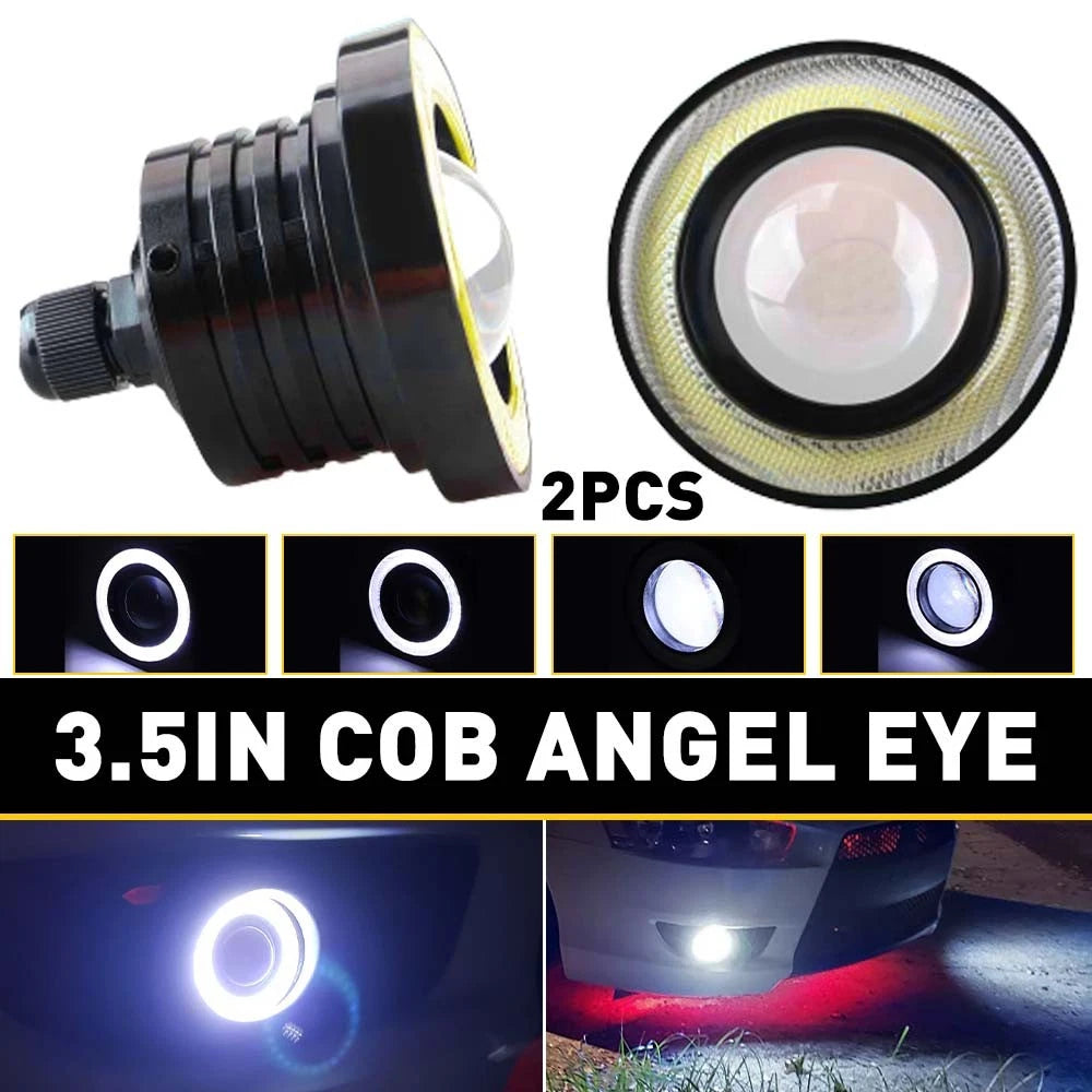 2X 3.5 Inch Round LED Fog Driving Light Spot Lamp for