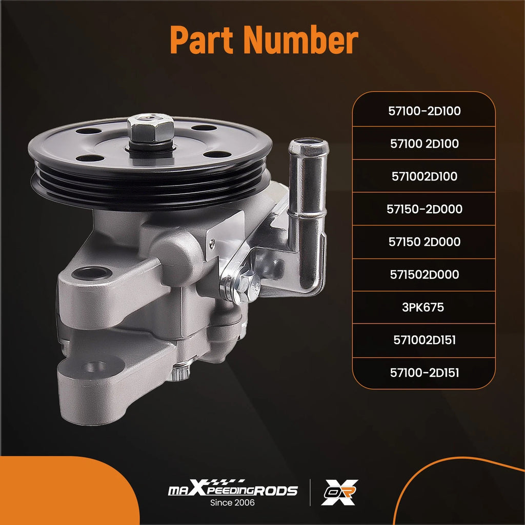 Power Steering Pump for Hyundai Tiburon 2.0L 2003–2008