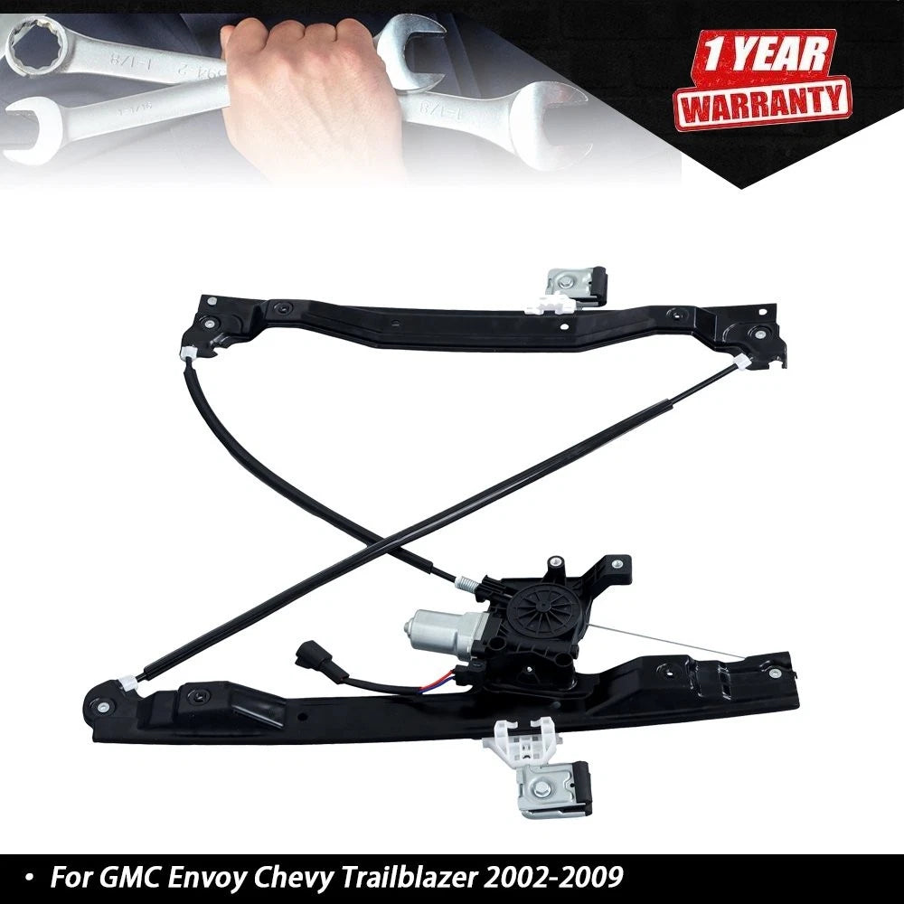 Window Regulator for GMC Envoy, Chevy Trailblazer (2002–2009) Front Left w/ Motor