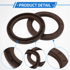 2X Oil Seal Rotary Shaft Seal FKM Rubber 58x80x8mm  