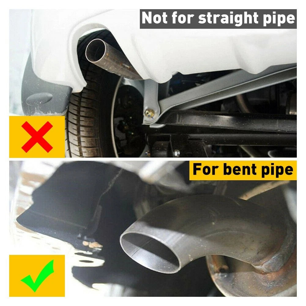 Dual Exhaust Muffler Tip for Auto Car  - Titanium Stainless Steel Blue