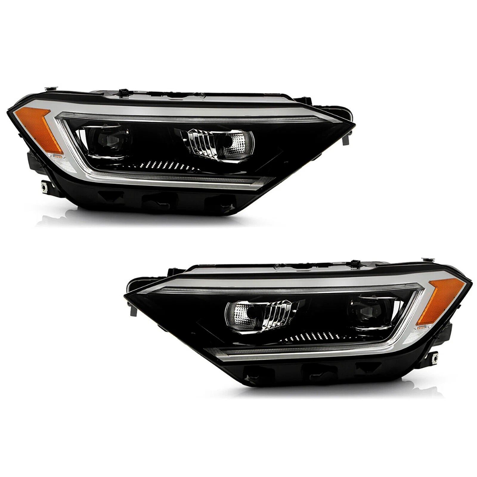 LED Projector Headlights for Volkswagen Jetta (2019–2024) 8Pin Left+Right
