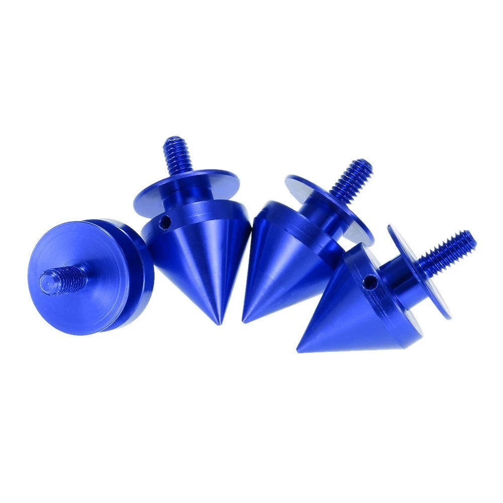 Blue Spiked Thorn Style Quick Release Fasteners for Dodge Charger (2015-2021)