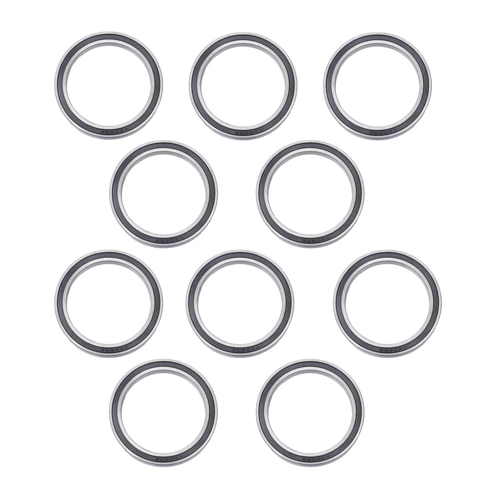 Set of 10 Deep Groove Ball Bearings 45x58x7mm with Double Rubber Seals