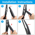 Set of 2 Rear Windshield Wiper Blade Arms for Honda Civic Hatchback (2001–2005)