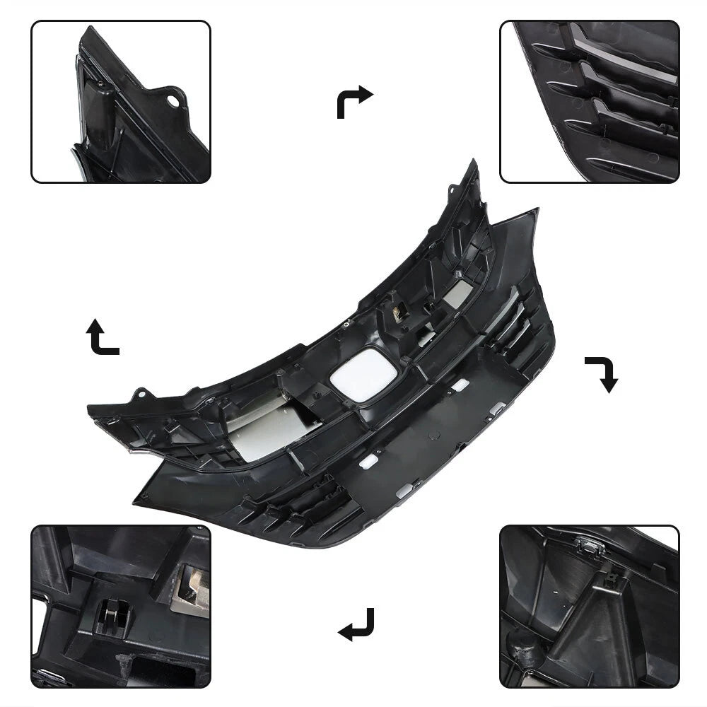 Chrome Front Bumper Grille for Honda HR-V (2019–2021)