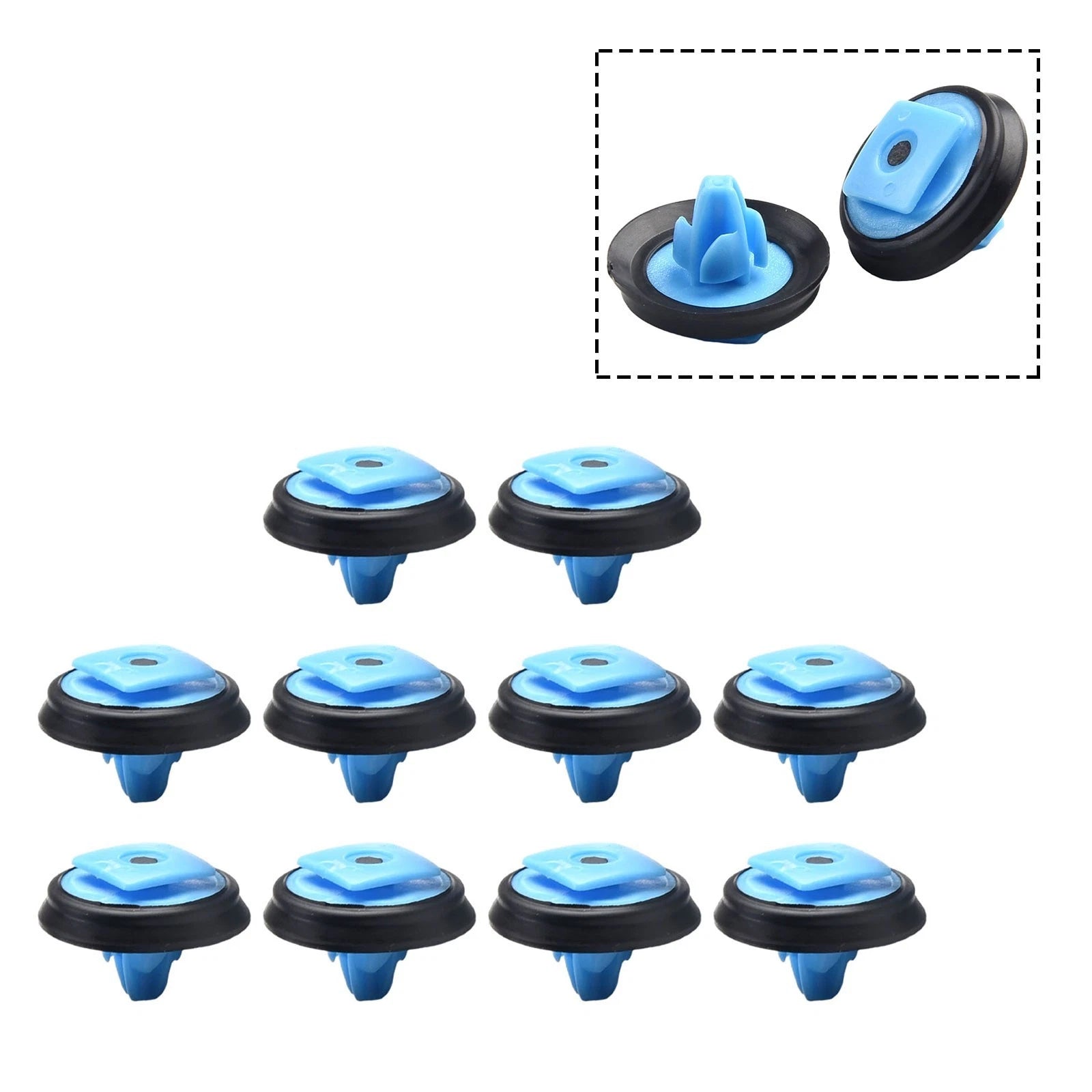 Blue Trim Clips for Fiat 500X (2015–2023)