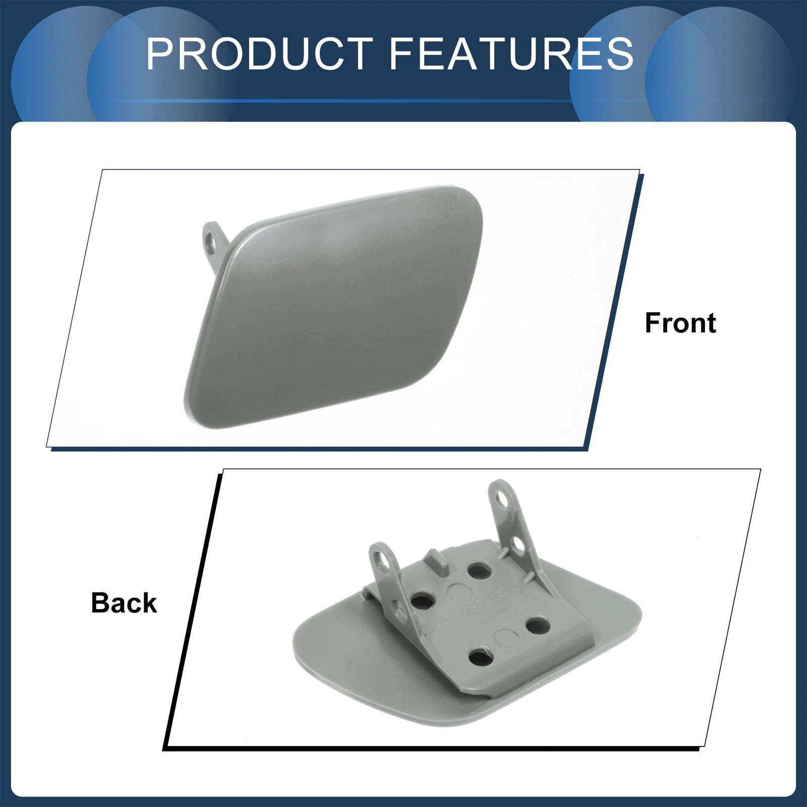 Front Left Washer Nozzle Cover Cap for Volkswagen Touareg (2002–2006)