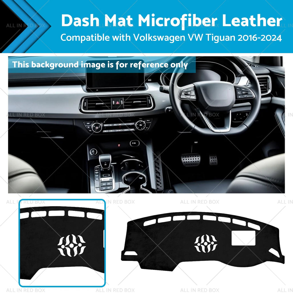 Dash Mat Microfiber Leather Non-Slip for Volkswagen Tiguan (2016–2024)