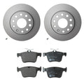 Hella Rear Rotors & Low-Met Disc Brake Pad Kit for Audi A3 Quattro (2015–2020)