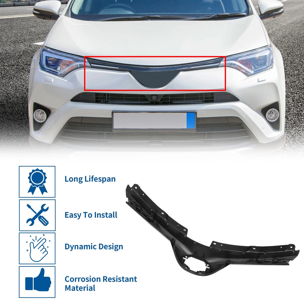 Front Hood Bumper Grille for Toyota RAV4 LE (2016–2018) No.531010R130 Black