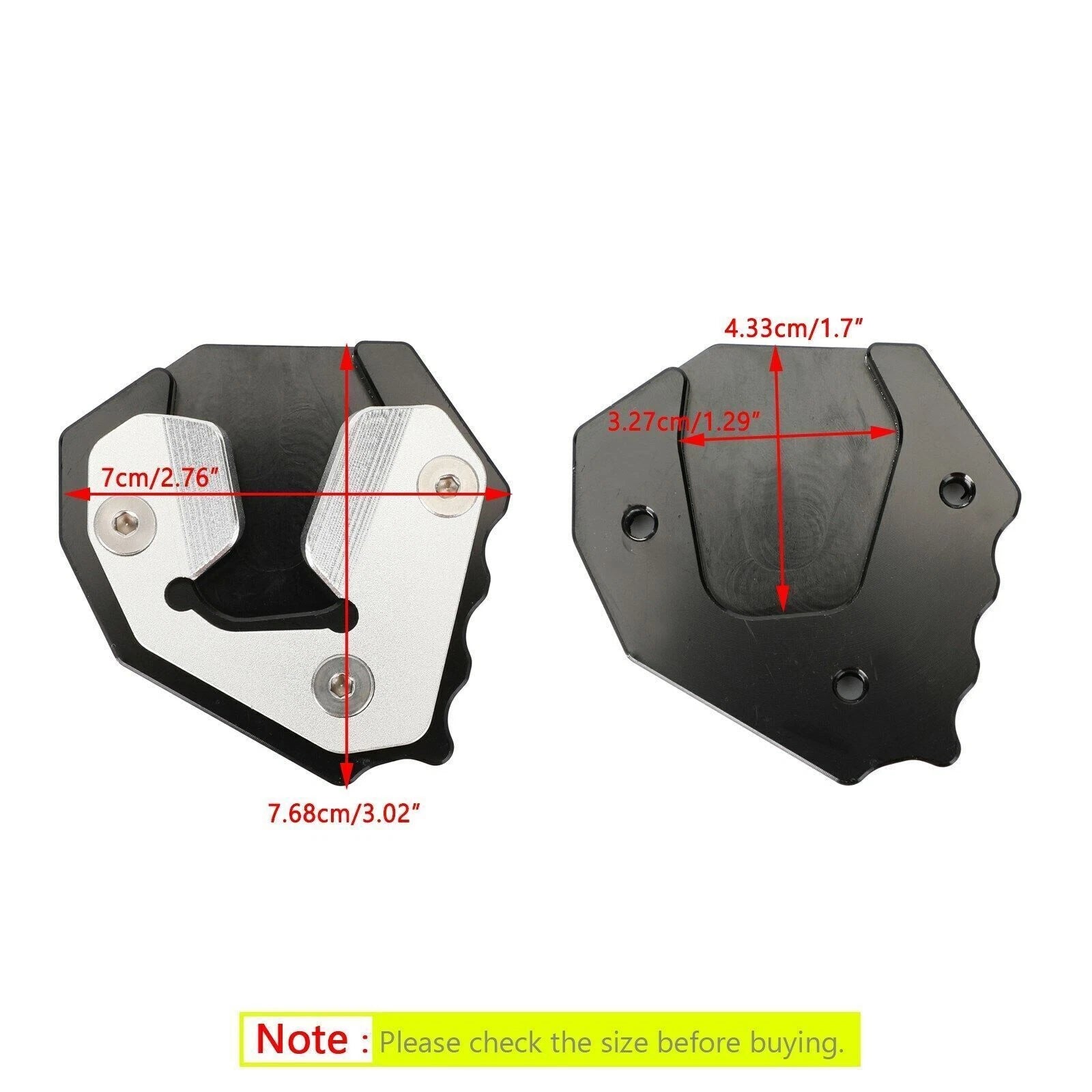 CNC Stand Extension Pad for BMW S1000XR (2015–2019) T9