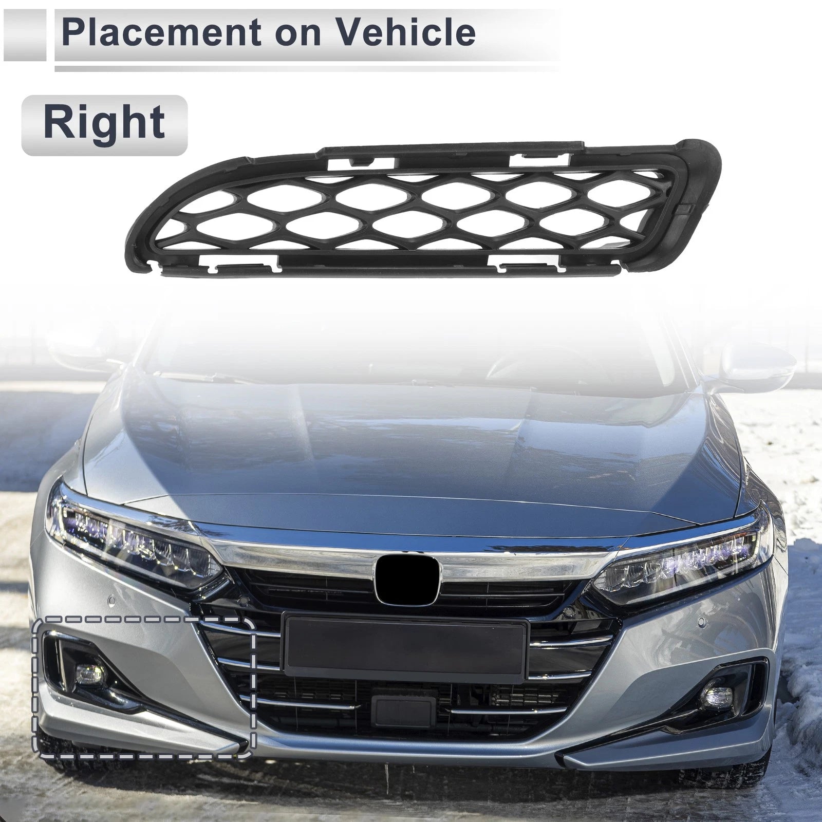 Fog Light Grill for Dodge Durango (2018–2020) No. 68307812AA