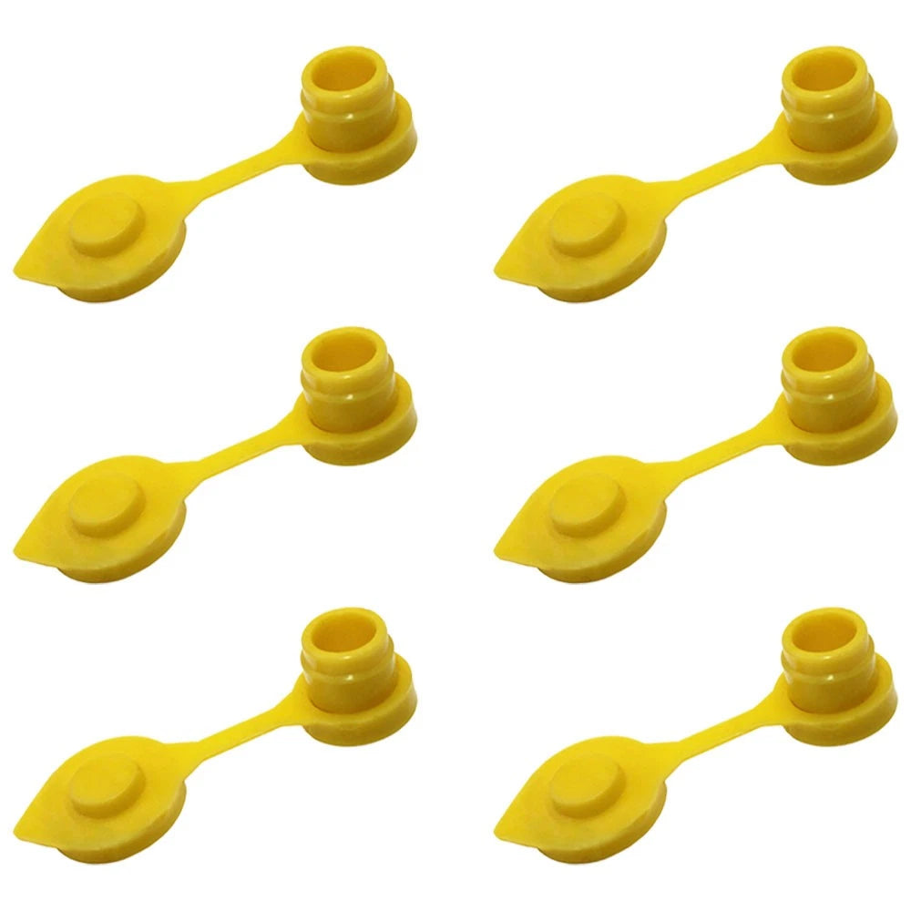 Set of 6 Gas Can Vent Caps (Yellow) Heavy Duty MYC-Y-VENT5 for Gas Diesel