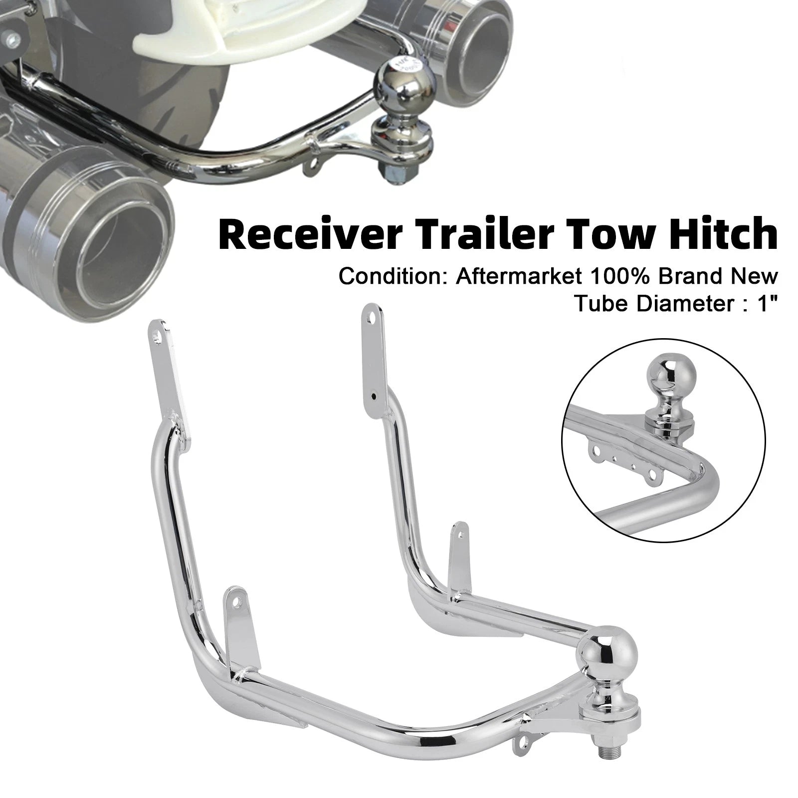Receiver Trailer Tow Hitch for Harley Touring Electra Street Glide FLHX (2009–2023)