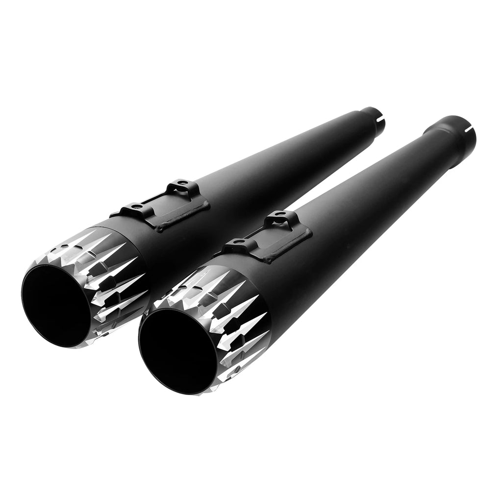 4" Megaphone Slip On Exhaust Pipes for Harley Road Glide (2017–2023)