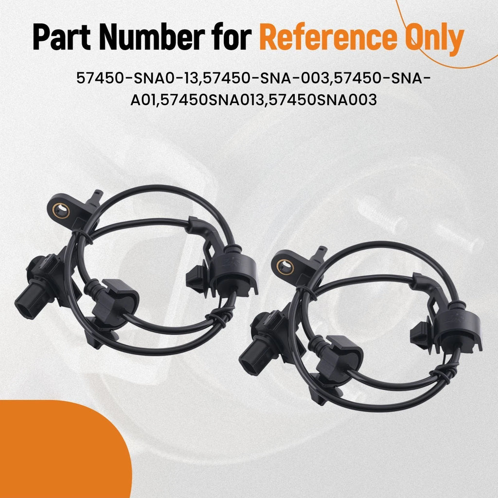 2X ABS Wheel Speed Sensor for Honda Civic 1.8L 2.0L (2006–2011) Front Left + Right
