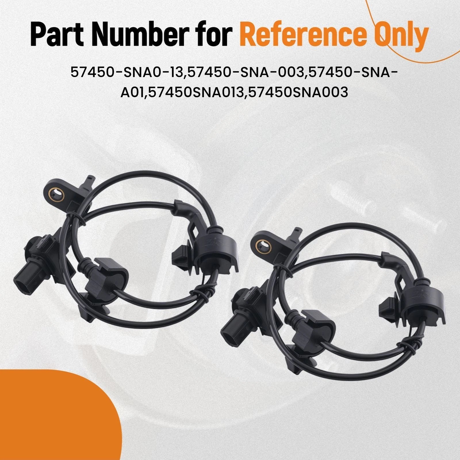 2X ABS Wheel Speed Sensor for Honda Civic 1.8L 2.0L (2006–2011) Front Left + Right