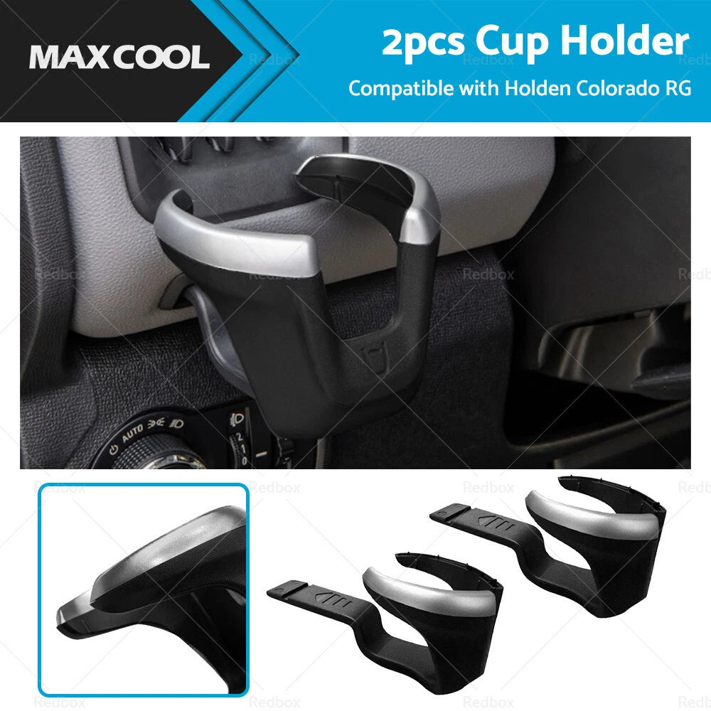 2X Black Cup Holder Dash Tray for Holden Colorado RG (2012–2020)