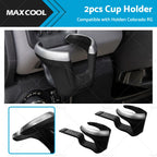 2X Black Cup Holder Dash Tray for Holden Colorado RG (2012–2020)
