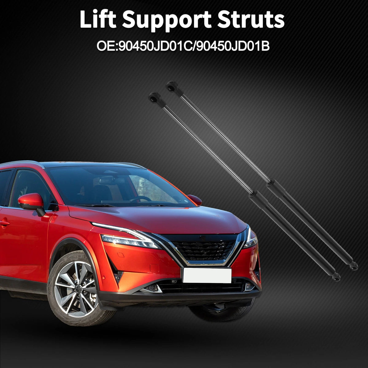 Tailgate Lift Supports Struts 90450JD01C/90450JD01B for Nissan Qashqai (2007–2013)