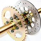 Rear Axle Assembly Sprocket Brake Rotor Hub for Dirt Quad Bike ATV (N/A)