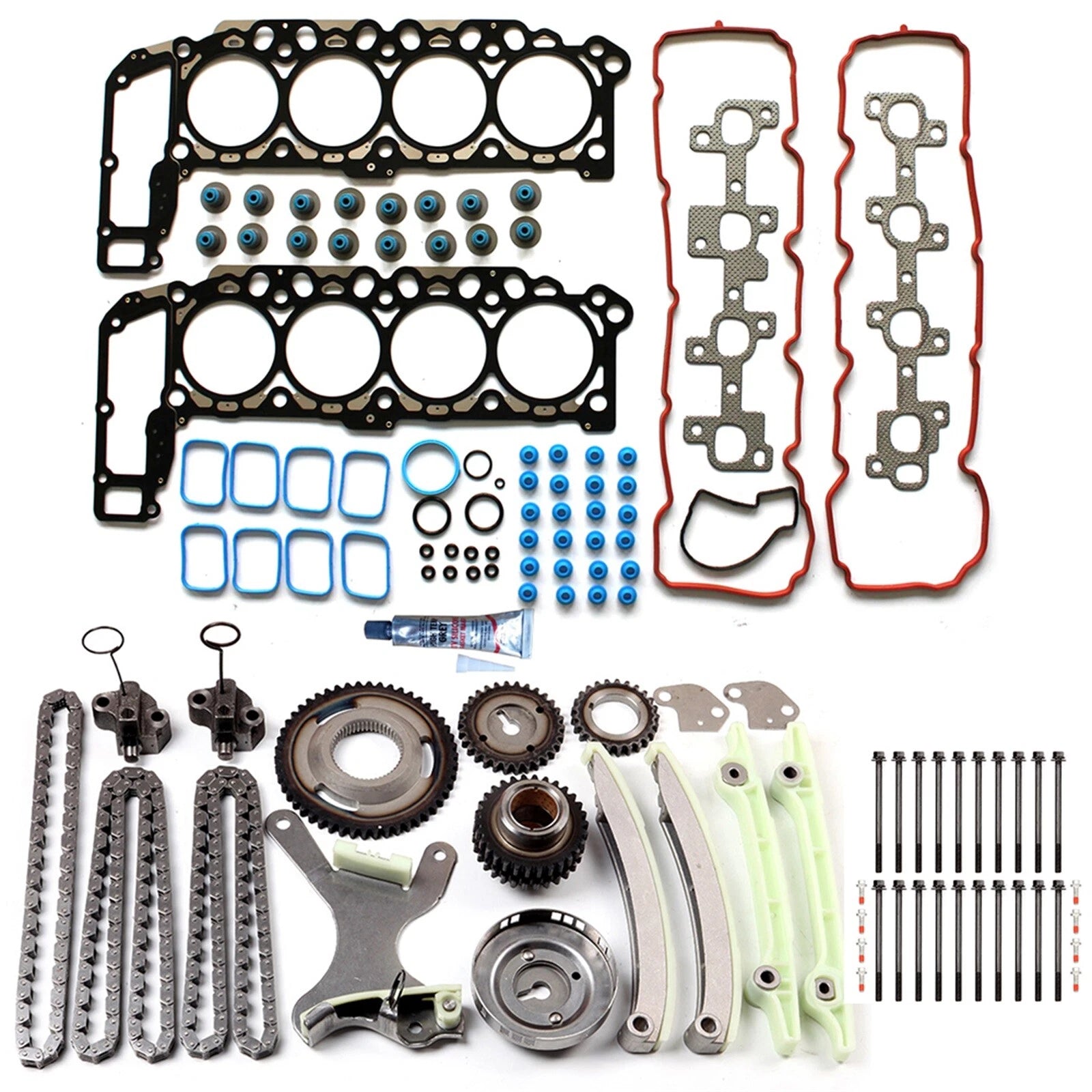 Timing Chain Kit and Head Gasket Set for Chrysler Dodge Jeep Dakota (2004–2007)