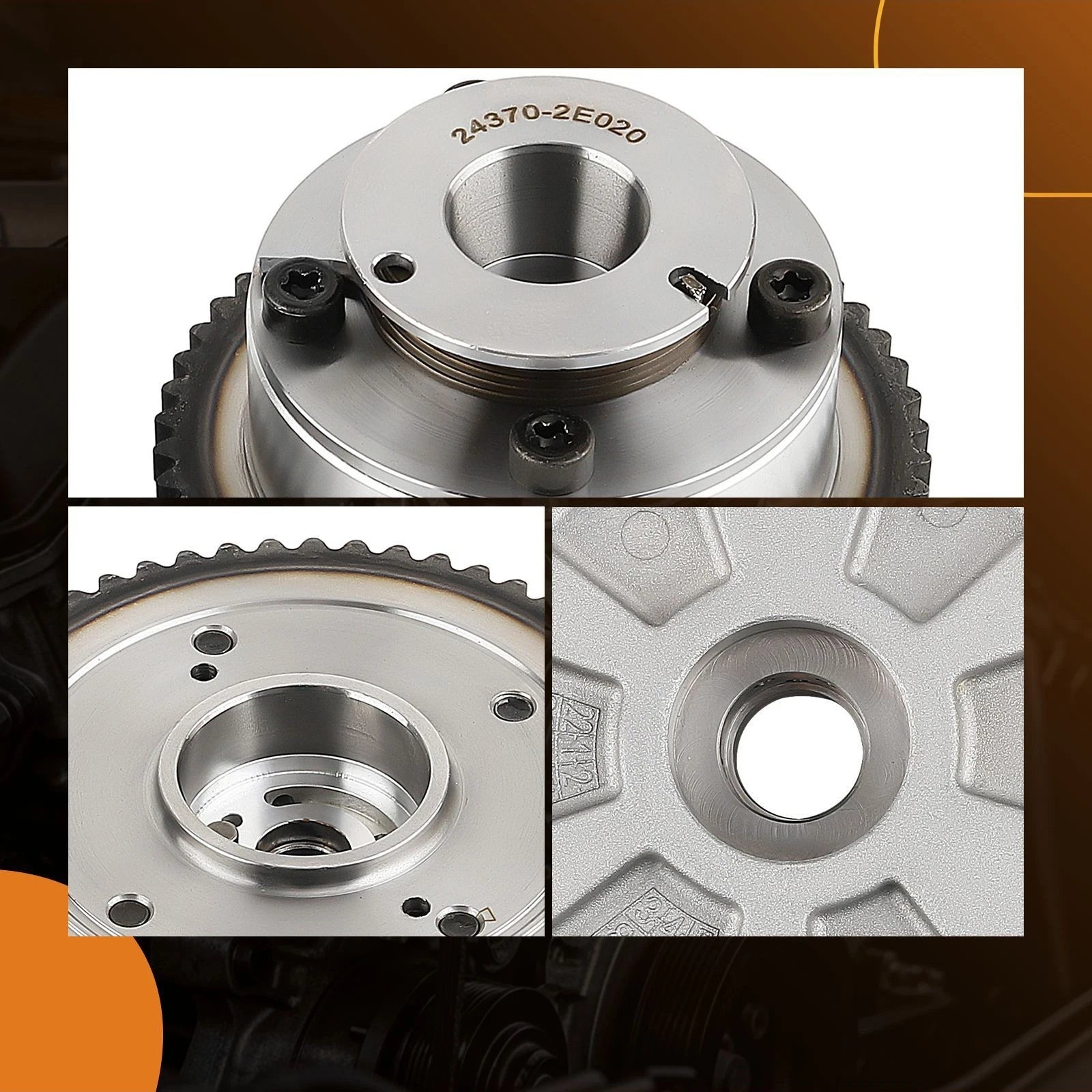 CVVT Gear for Hyundai Kia 2.0L (2017–2022) 243502E700 243702E020