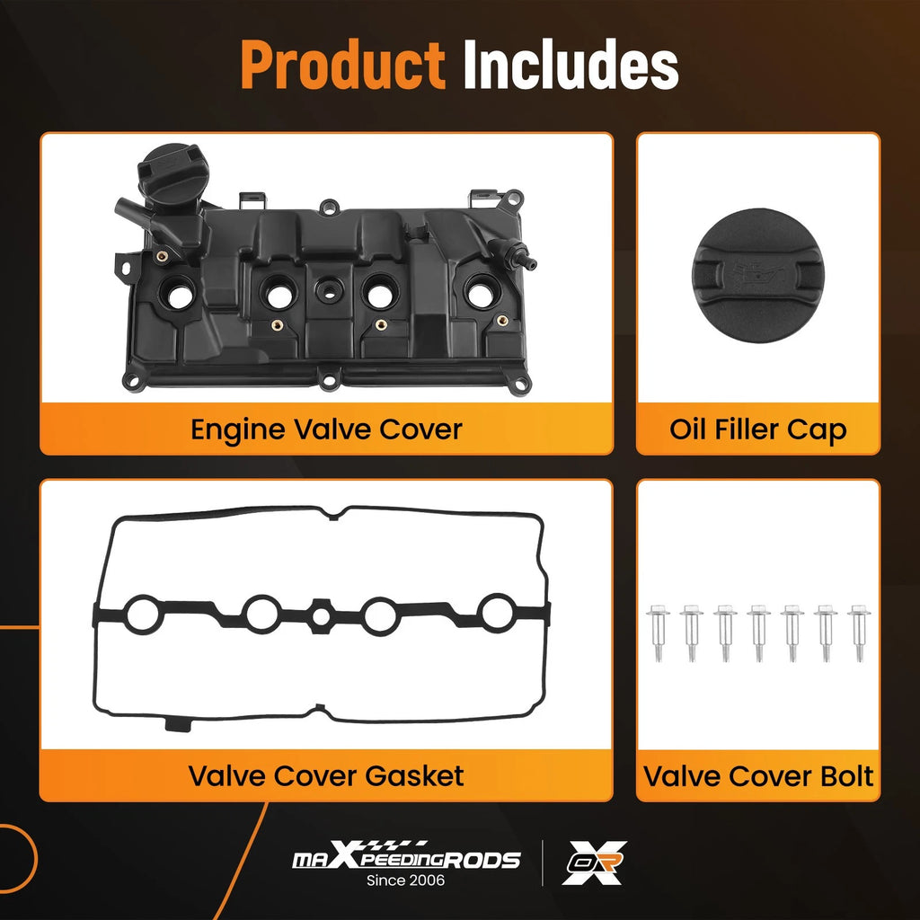 Valve Cover Set for Nissan Juke Sentra 1.6L (2011–2017) 13264-1KC1A 13264-BV80A