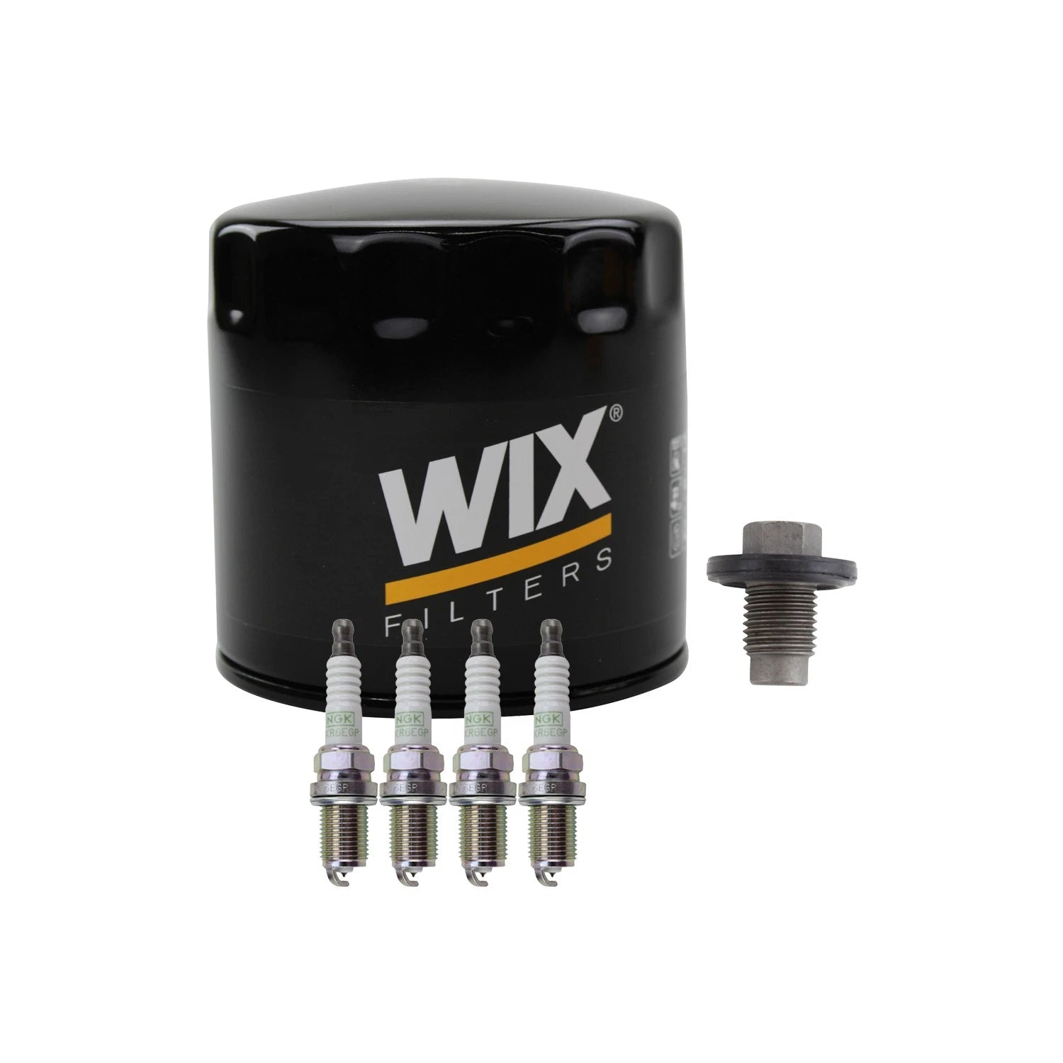 Wix Engine Oil Filter & NGK 4 Platinum Spark Plugs for Avenger Sebring (2008–2010)