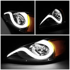 LED Black Amber Signal Headlight Lamps for Pontiac Grand AM (1999–2005)