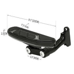 Black Passenger Floorboard Mount for Harley Electra Glide FLHT (1993-2025)
