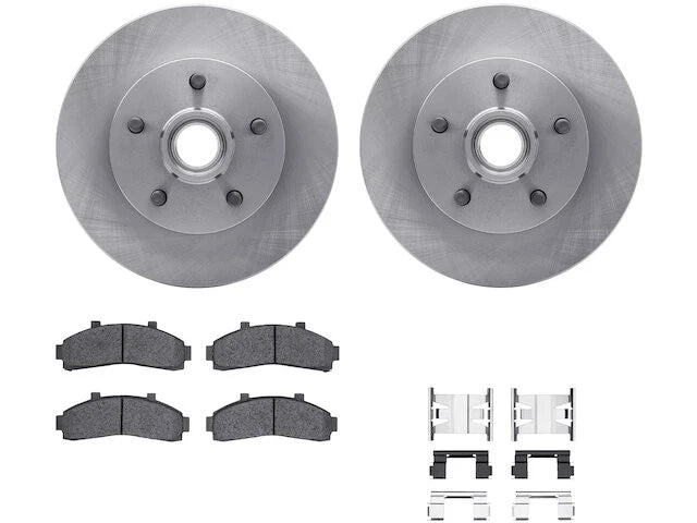Front Brake Pad and Rotor Kit for Mazda B4000 RWD (1995–1997) RM523DZ