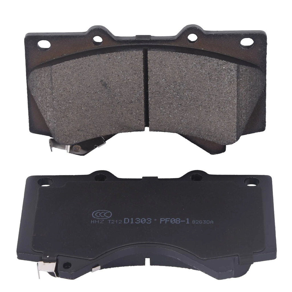 8PCS Ceramic Brake Pad Kit for Toyota Tundra Sequoia (2007–2021)