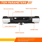 Rear Bumper Assembly for Toyota Tundra (2022–2026) w/Towing Pkg, LED Lamp