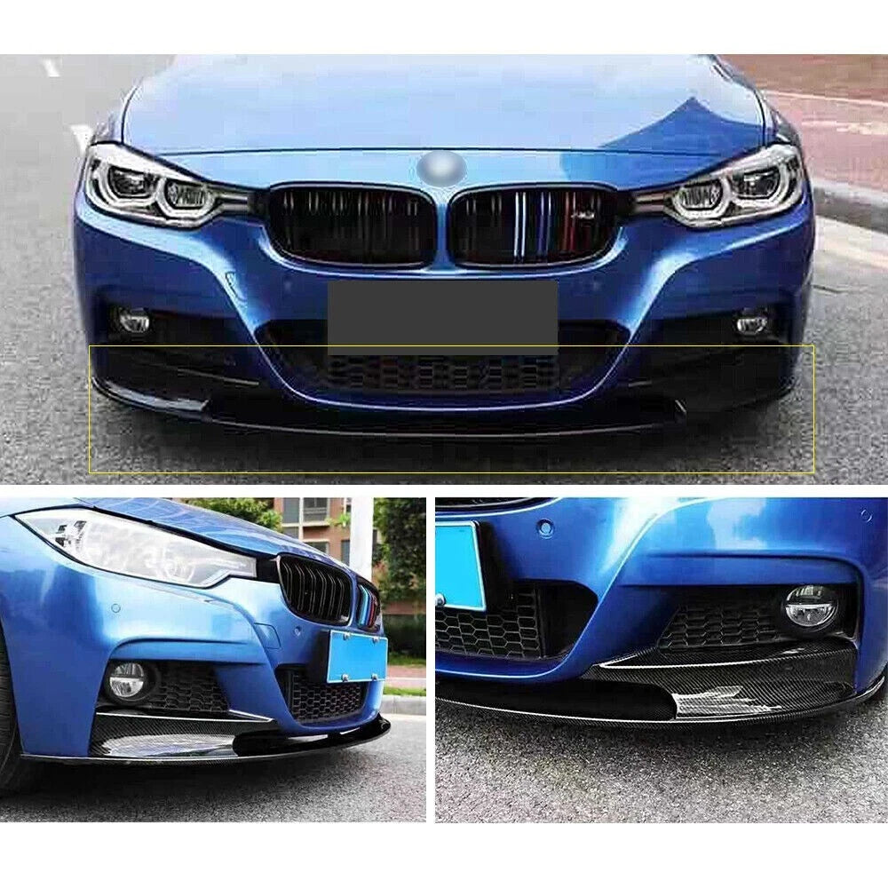Carbon Fiber Front Bumper Lip Spoiler for BMW F30 3 Series (2012–2018)