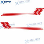 2Pcs Side Skirt Fender Hash Red Vinyl Stickers for Dodge (2000-2021)