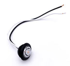 Mini Amber LED Marker Clearance Light with Grommet for Universal Vehicles (--)