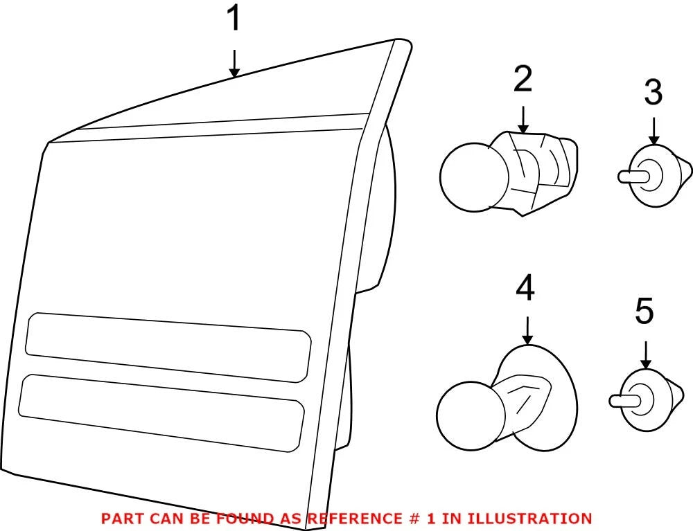 Genuine OEM Mopar Right Inner Tail Light for Dodge Journey (2014–2020)