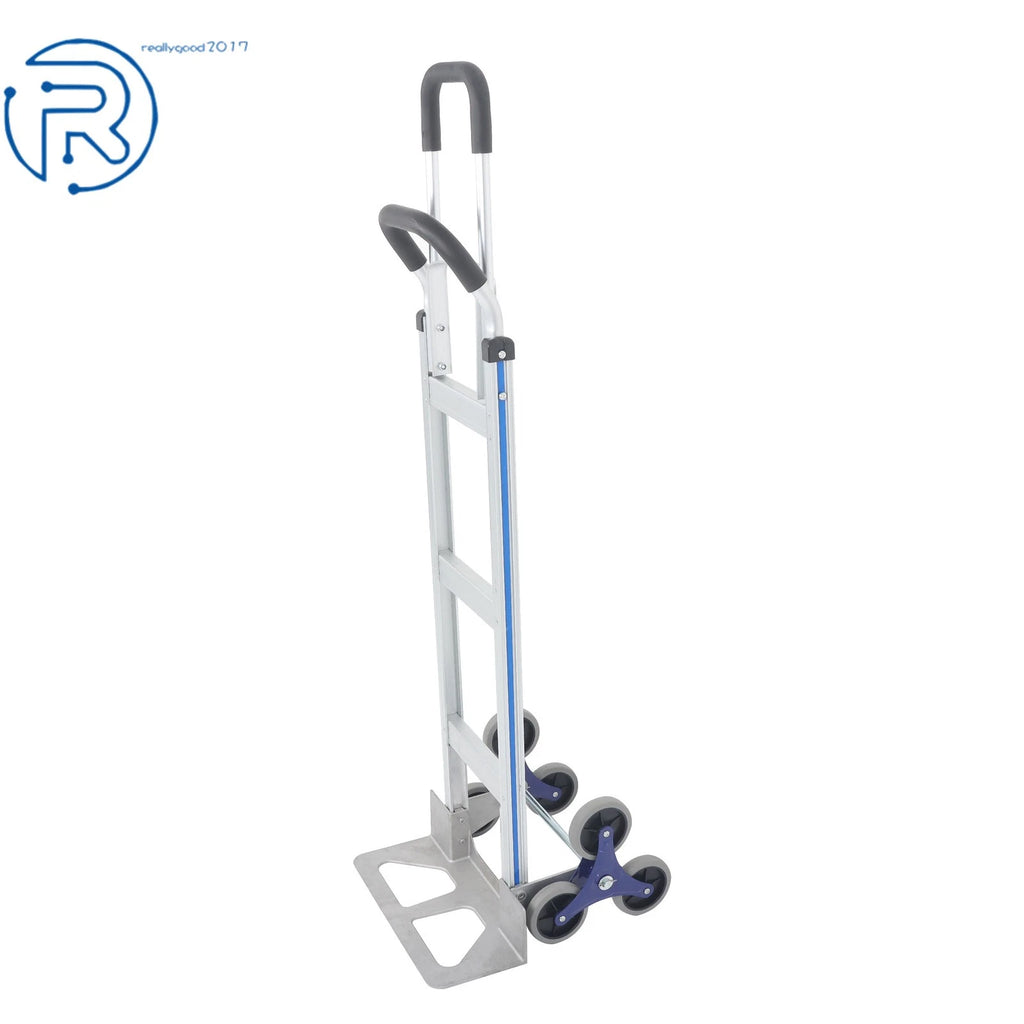 2 in 1 Aluminum Stair Climber Hand Truck Dolly (550 lbs Capacity)