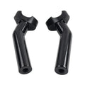 6" CNC Pullback Handlebar Risers Black for Harley Dyna Softail Sportster (2004-2023)
