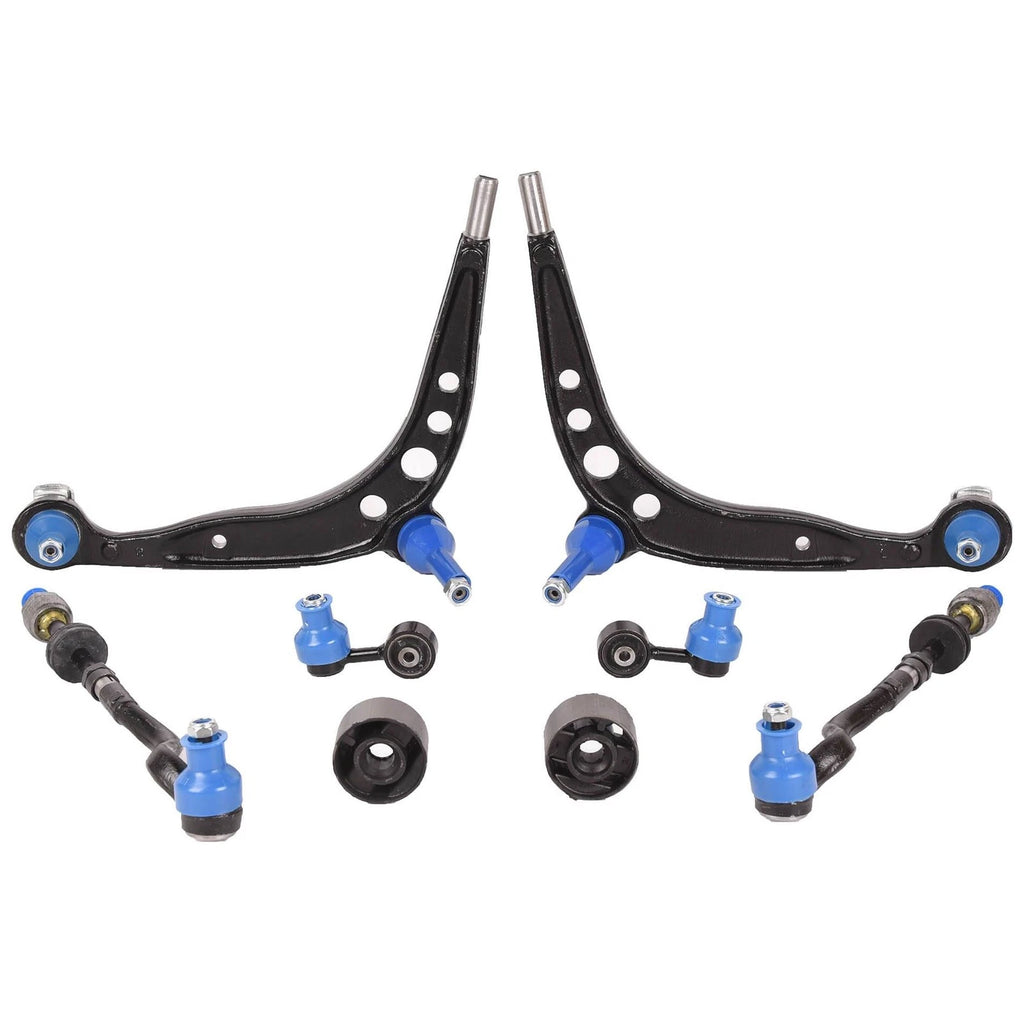 Set of 8 Front Lower Control Arm Tie Rod Sway Bar Links for BMW E36 (1992–2002)