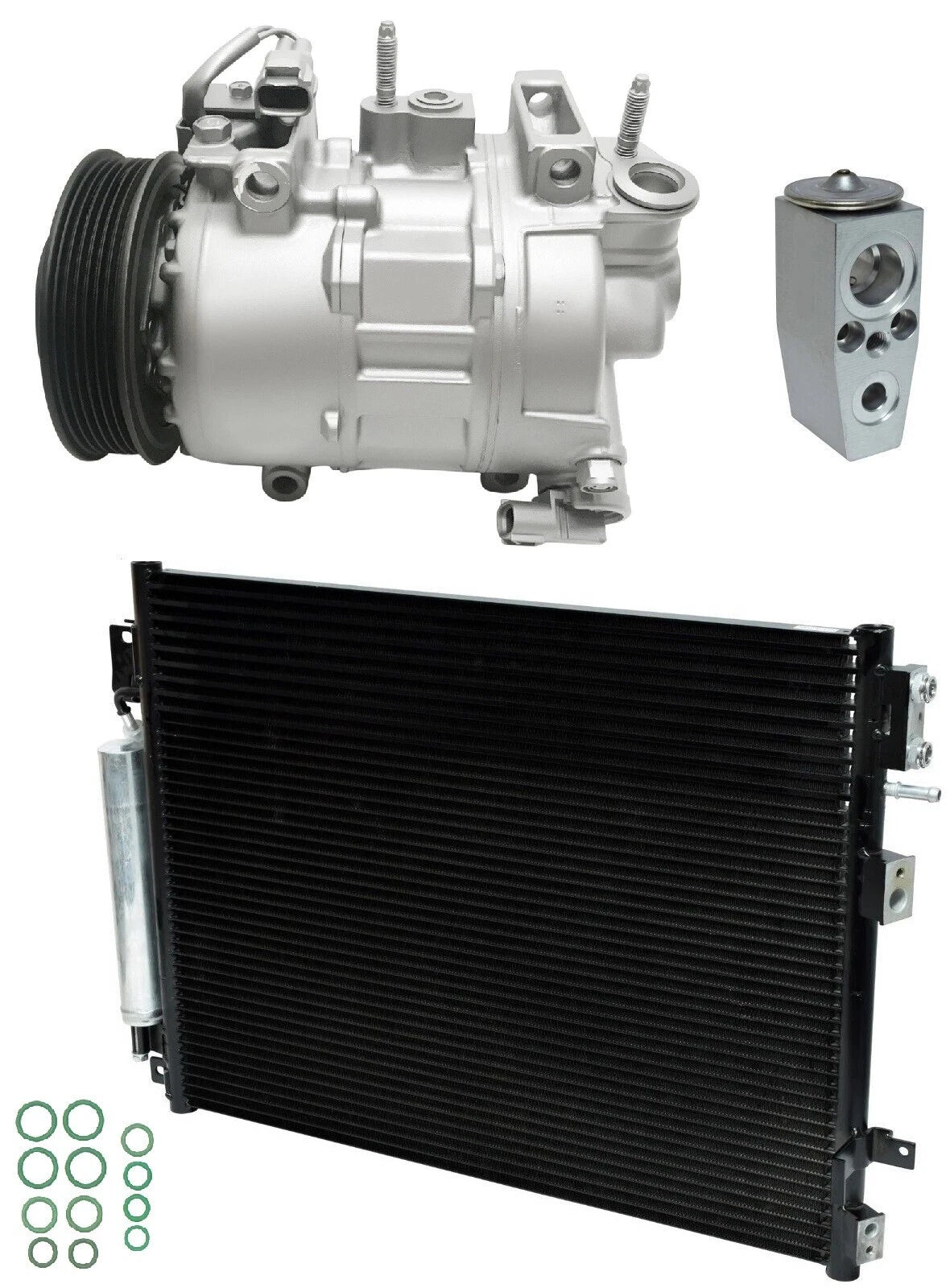 A/C Compressor Kit with Condenser for Dodge Challenger 3.6L (2017–2017)