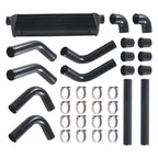 Universal Turbo Intercooler 27"x7"x2.5" & 2.5" Pipe Boot Couplers Kit
