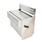 Aluminum Diamond Plate Step Tool Box for Peterbilt 378 379 389 (31"x30"x19")
