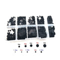 Conductive Black Silicone Keypad Pad Dots Set of 5 (0.15cm - 0.5cm)