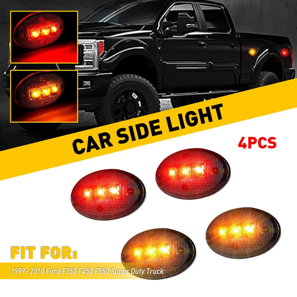 LED Side Fender Marker Lights for Ford F350 F450 F550